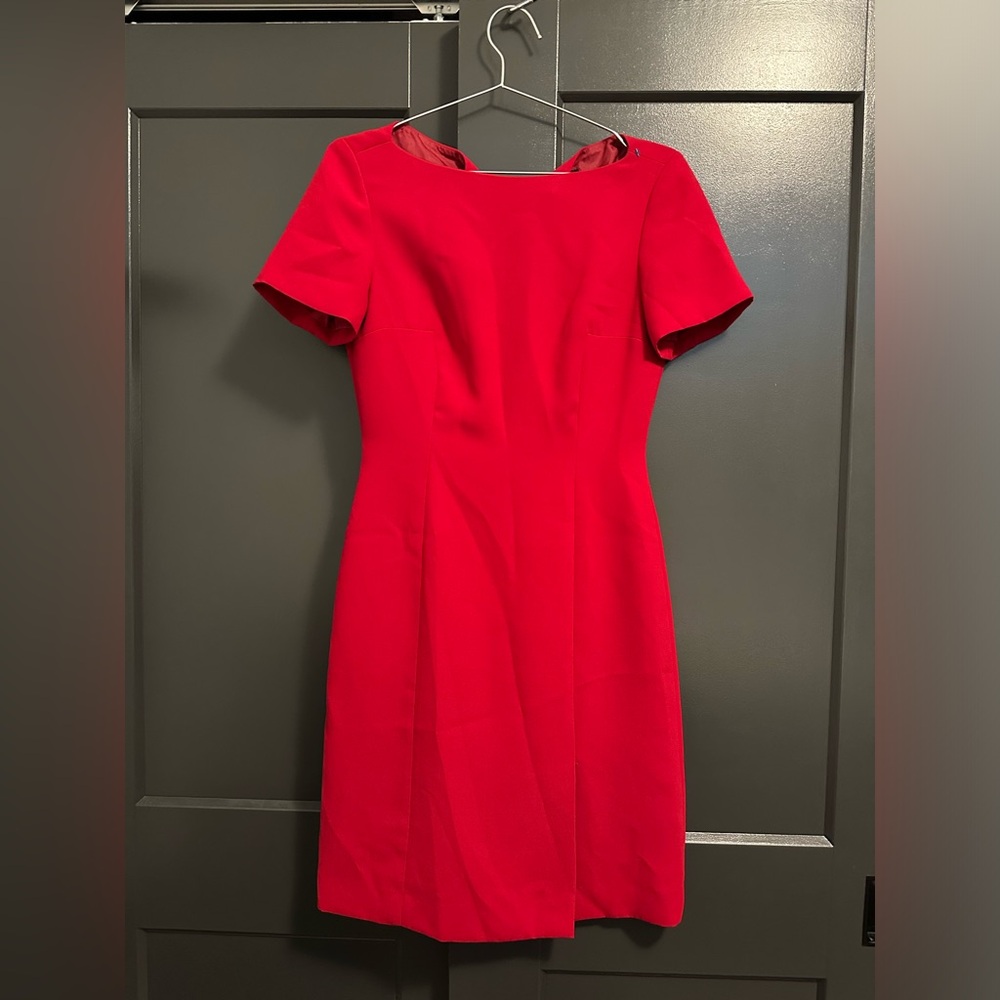 Tahari Arthur S Levine red formal dress